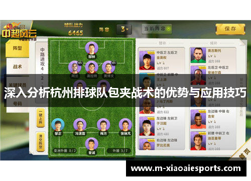 深入分析杭州排球队包夹战术的优势与应用技巧